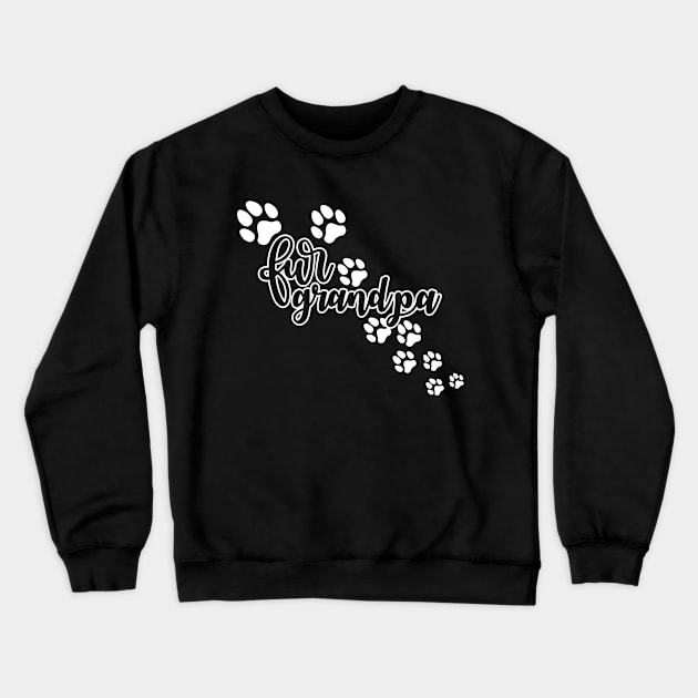 Fur Grandpa Dogs Footprint Crewneck Sweatshirt by ThyShirtProject - Affiliate